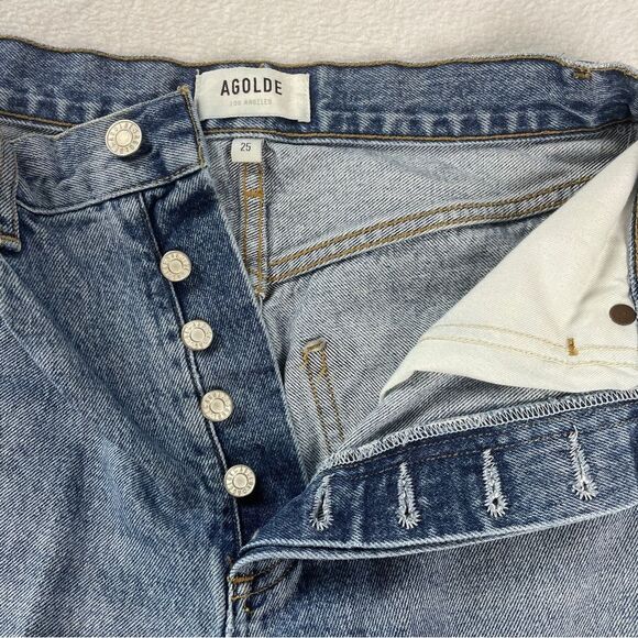 AGOLDE 90's Pinch Waist Jeans in Rule - Size 25 - Picture 5 of 9